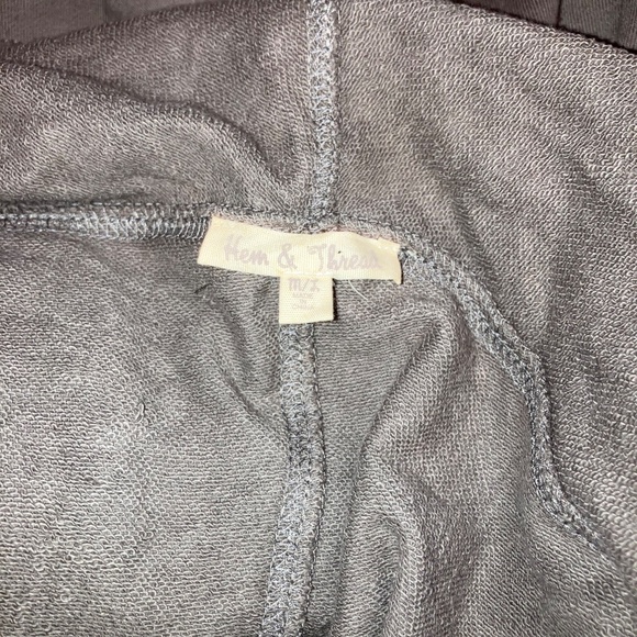 HEM & THREADS Gray Full Zip Front Hoodie Jacket - Picture 4 of 5